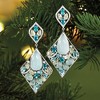 Ross-Simons Blue Chalcedony, Moonstone and 16.60 ct. t.w. Multi-Gemstone Drop Earrings in Sterling Silver - 3 of 4