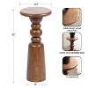 Kate and Laurel Tirollo Accent Table, 10x10x22, Walnut Brown - 2 of 4