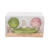 Transpac Ceramic Cabbage w/Easter Bunny Salt and Pepper Set of 3 Home Decorations Easter - 2 of 2