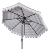 Maui Single Scallop Striped 9Ft Crank Push Button Tilt Umbrella - PAT8011 - Safavieh - 4 of 4