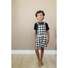 Kids Checkered Overall Shorts - Olive + Scout x Joulie Sousa - 3 of 4