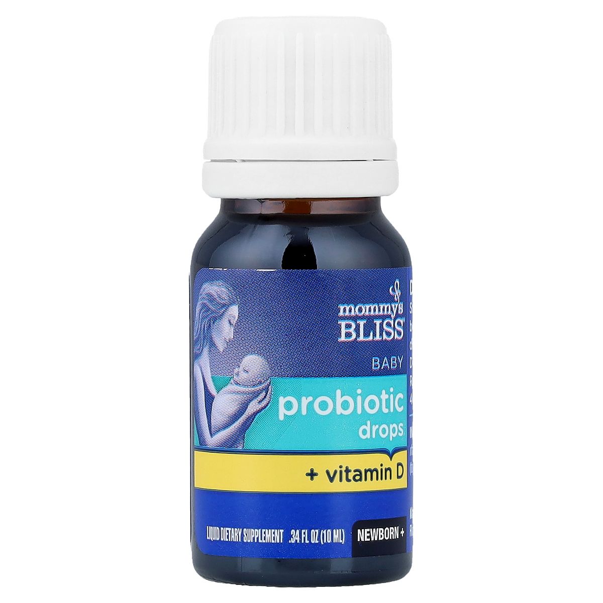 Mommy's Bliss Baby Probiotic Drops + Vitamin D, Newborn+, 0.34 fl oz (10 ml) - thumbnail 3