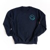 Simply Sage Market S.W.Smiley Embroidered Simple Wink Bold Sweatshirt - 3 of 4