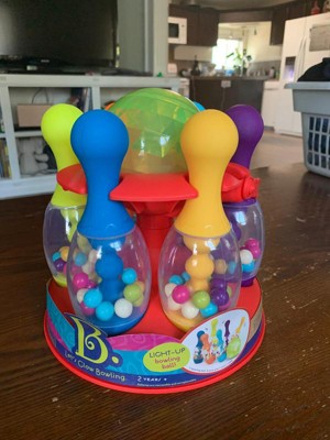 plastic bowling set target