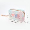 Unique Bargains Women's Durable Sequin Heart LOVE Makeup Bag 1 Pc - 2 of 3