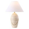 Janette Travertine Table Lamp - CTL1087 - Travertine/White - Safavieh Couture - 2 of 4