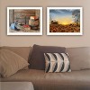 2Piece Vignette Autumn Sunrise, Fruit of the Spirit White Framed Wall Art for Living Room, Bedroom Wall Art Print for Home Decor by Billy Jacobs - 3 of 4