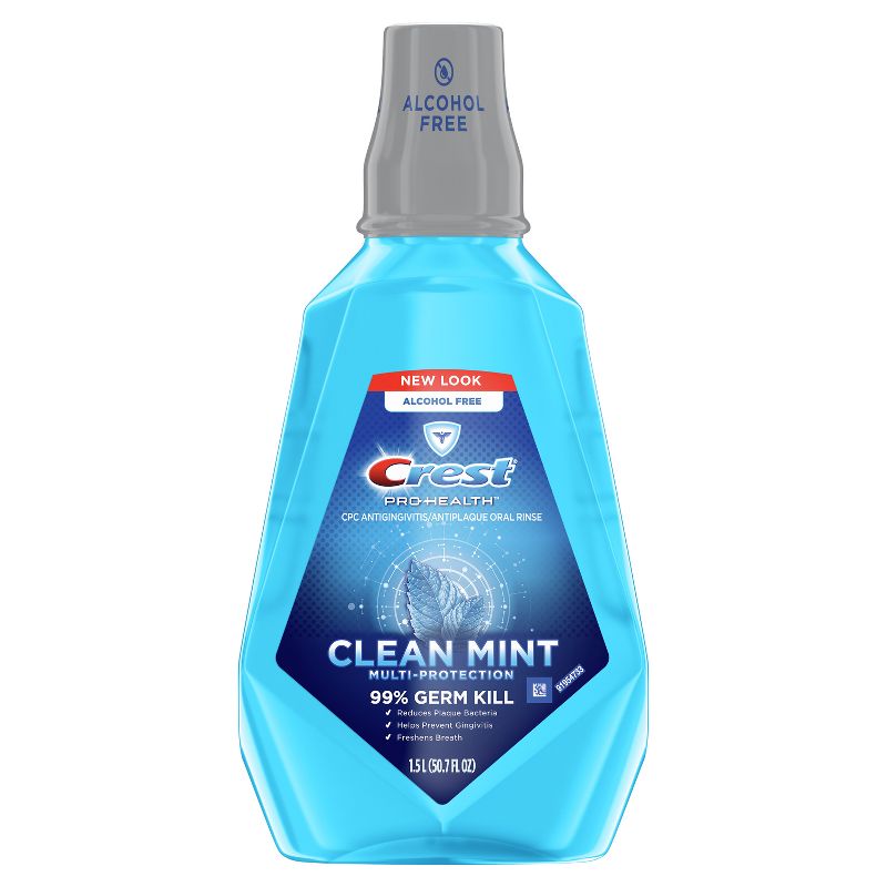 Crest Pro-Health Multi-Protection Alcohol-Free Mouthwash - Clean Mint, 1 of 8