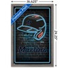 Trends International MLB Miami Marlins - Neon Helmet 23 Framed Wall Poster Prints - 3 of 4