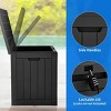 30 Gallon Outdoor Storage Chest, Ideal for Storing Patio Furnishings, Cushions, Garden Equipment, Durable Waterproof Resin with Secure Locking Lid - 3 of 4