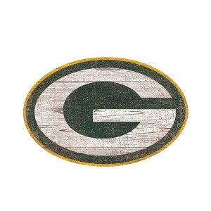 NFL Green Bay Packers Distressed Logo Cutout Sign - 1 of 1