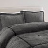 NicBex 7 Pcs Micro Corduroy Comforter Set Cozy Bedding Set, Dallas Bedding Comforter Sets with Brushed Fabric Reverse, Machine Washable - 4 of 4