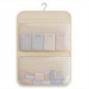 Anna-Kaci Women's Hanging Organizer with Dual Zippered Compartments Space-Saving Storage Design for Closets Bathrooms - Light Beige - 2 of 4