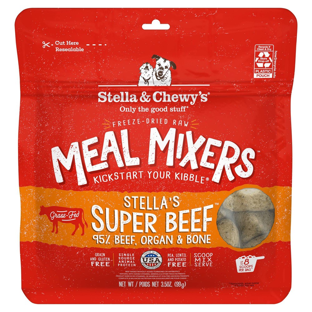 Stella & Chewy's Stella's Super Beef Flavor Mixers Dry Dog Food - 3.5oz