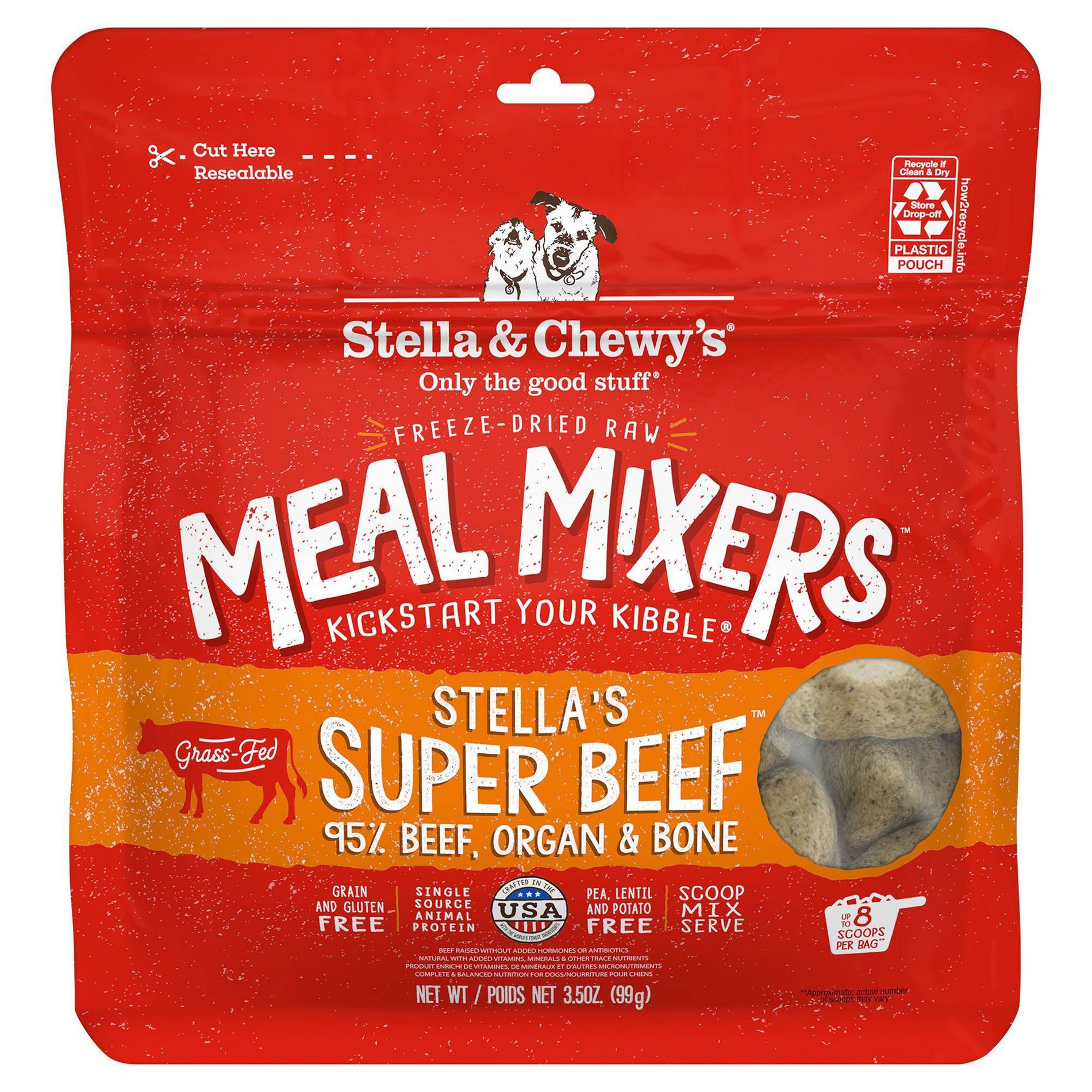 Stella & Chewy's Stella's Super Beef Flavor Mixers Dry Dog Food - 3.5oz