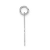Black Bow Jewelry 14k White Gold, Madison Collection LG Classic Script Initial H Pendant - 2 of 4