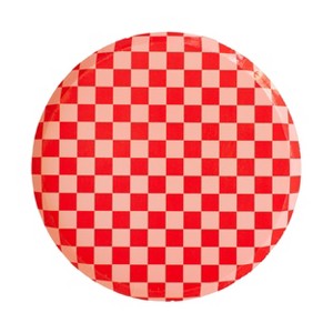 Jollity & Co. - Check It! Cherry Crush Dinner Plates - Pack of 8 Paper Plates - 1 of 2