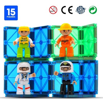 Playmags 3-inch Multicolor Magnetic Figures Community Set