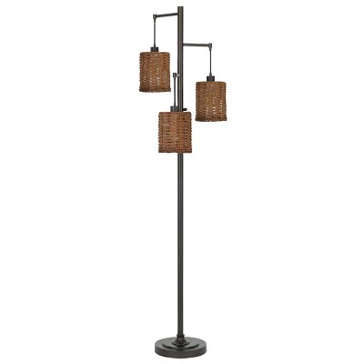 72" Pacific Metal Floor Lamp with Shade (Includes LED Light Bulb) Dark Bronze - Cal Lighting