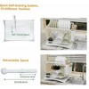 LunaLulinlk Dish Drying Rack,Sink Drainer Rack-2Tiers Plates Draining Rack Kitchen Organiser with Drip Tray White - 2 of 4