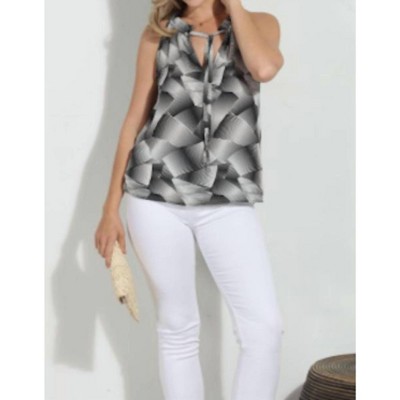 Women's Pleat Neck Halter - Veronica M