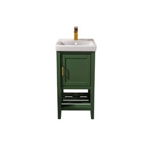 Legion Furniture 18 Inches Pewter Green Sink Vanity - 1 of 4