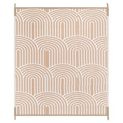 Lahome Outdoor Plastic Straw Rug-Waterproof Reversible Mat for Patio, Backyard, Camping, RV Awning