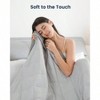 15lbs Cooling Queen Weighted Blanket, 60x80in, Grey, Breathable Microfiber, for Sleep Relaxation - 3 of 4