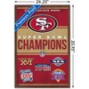 Trends International NFL San Francisco 49ers - Champions 23 Framed Wall Poster Prints - 3 of 4