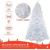 6.5 Ft Prelit Artificial Christmas Tree, with 250 Warm White LED Lights & 818 Branches, Xmas Decoration for Living Room Hallway Office - 4 of 4