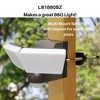 IQ America Motion Security Flood Light, Battery-Powered, 800 Lumen LED, Wall/Eave Mount for Closet, Shed, Attic, Workshop, Grill, Bronze - 3 of 4