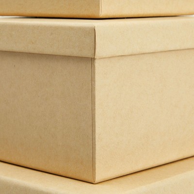 Versatile Nested Gift Boxes 6-Pack with Lids, Thick Paper Board