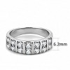 Slickblue Women's Fashion Ring Polished Stainless Steel Clear CZ Sparkling Everyday Jewelry, Sizes 5-10 - 3 of 4