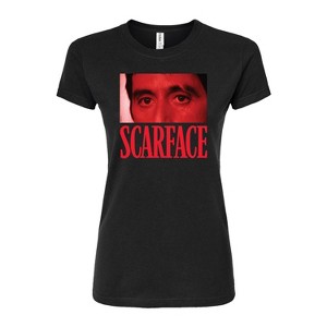 Women's - Scarface - Logo Tony Eyes Fitted Graphic T-Shirt - 1 of 2