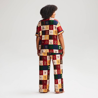 Women's Harry Potter Patchwork Print Graphic Pajama Set - 3X : Target