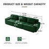 117" Modern Modular Sectional Sofa for Living Room, Corduroy Fabric,Oversized 3-Seater Couch with Deep Seat, No Assembly,Camel - 4 of 4