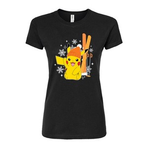 Women's - Pokémon - Pika Skii Fitted Graphic T-Shirt - 1 of 3
