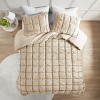 NicBex 2 PCS Velvet Comforter Set with 3D Puff Stitching,Quilt Set with Midweight Down Alternative Comforter&Sham,Machine Washable - 2 of 4