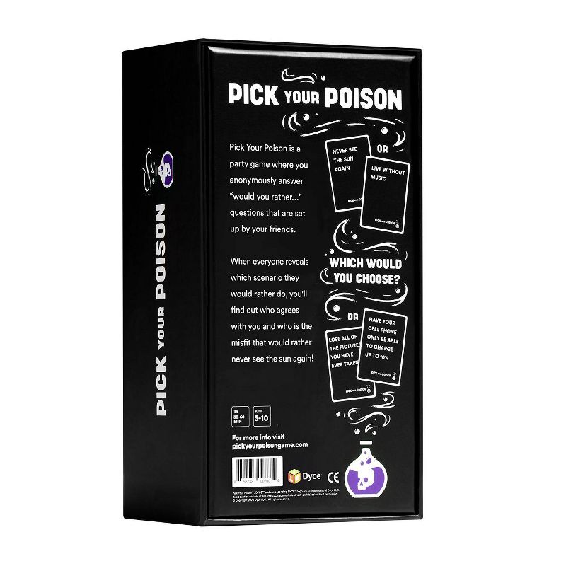 Pick Your Poison Card Game - The "What Would You Rather Do?" Party Game [All Ages/Family Edition], 3 of 12