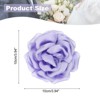 Unique Bargains Satin Flower Durable Elegant Large Peony Floral Lapel Brooch Pin - 2 of 4