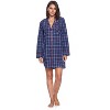 Ashford & Brooks Women's Woven Long Sleep Shirt Nightshirt - 2 of 4