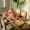 SEVOBAL Serving Platters Rustic Ceramic Pasta Platters, Ideal for Serving Spaghetti Lasagna Macaroni Ziti at Stylish Dinners, Pink, 7.87"*7.87"*1.57" - 4 of 4