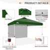 EAGLE PEAK 12x12ft Pop Up Canopy with One Sidewall, Easy Setup Event Instant Tent - 4 of 4