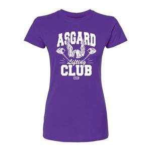 Women's - Marvel - Thor Asgard Lift Club Fitted Graphic T-Shirt - 1 of 2