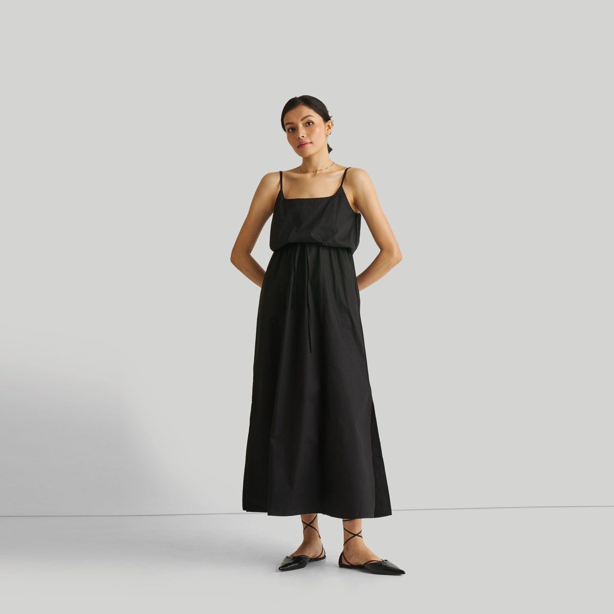 Reistor Women's Strappy Maxi Dress Black - thumbnail 4