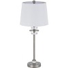 Cal Lighting BO-3094BF-2 60W Sitka Buffet Lamp with Crystal Accent Font and Hardback Taper Drum Fabric Shade (Sold As Pairs) - 3 of 4