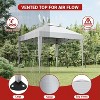 10x10 Pop Up Camping Tent,  Pop Up Canopy Tent, Tarp Beach Tent w/ 4 Sandbags, Waterproof Sun Shelter Gazebo for Party, Camping, Commercial Events - 3 of 4