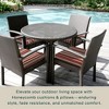 Honeycomb Outdoor Premium Dining Seat Cushion  (2-Pack) - 3 of 4
