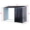Firewood Storage Shed Outdoor – Galvanized Steel Log Holder with Sloping Roof – Weatherproof Firewood Shelter for Patio, Backyard & Garden - 2 of 4