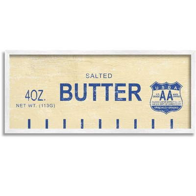 Stupell Industries Vintage Salted Butter Framed Giclee Art